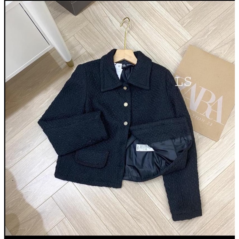 (Ảnh Thật+hàng Sẵn)Áo khoác dạ nữ tweet, áo khoác dạ nữ cổ bẻ tiểu thư | BigBuy360 - bigbuy360.vn