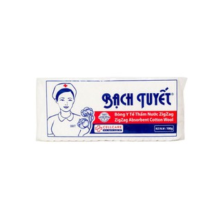 Bông Bạch Tuyết - Bông Y Tế Cắt Miếng 100g (5 x 10 cm)