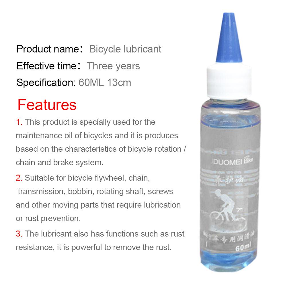 Dry mountain bike chain lubricant for repair and maintenance 60ml