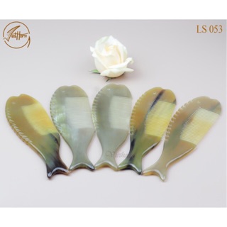 LƯỢC SỪNG TRÂU TỰ NHIÊN HÌNH CÁ CHẢI TÓC-CẠO GIÓ-MASSAGE-VIETHORN LS052-LS053