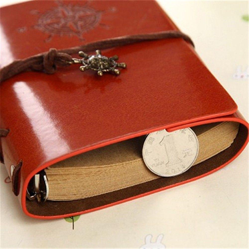 FALLFORBEAUTY High Quality Sketchbook School Supplies Leather Diary Book Notebook Personalized Gift Vintage Notebook Replaceable Blank Paper Best Selling Classic Retro Style Traveler Notebook Notepad/Multicolor