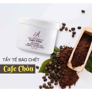 Tẩy tế bào chết cafe chồn