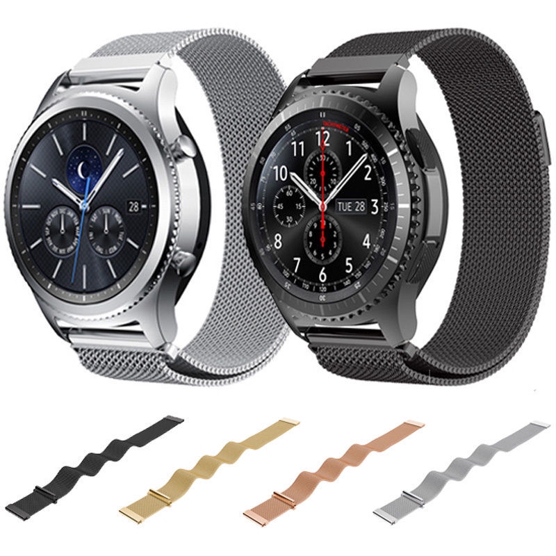 Quai thép đeo đồng hồ từ tính thay thế cho đồng hồ Samsung Gear S3