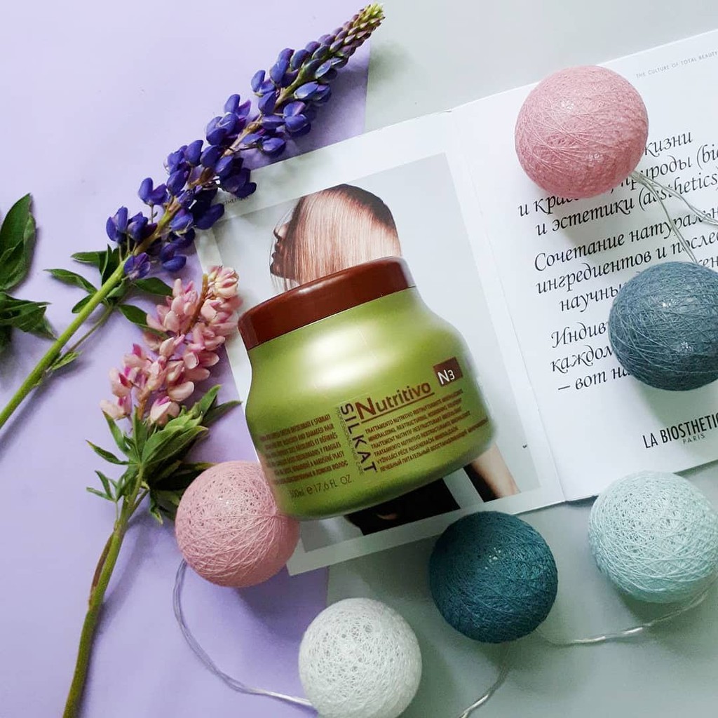 Hấp dầu (Kem ủ tóc) phục hồi tóc Bes Silkat Nutritivo N3 500ml tăng cường  khoáng chất và tái tạo cấu trúc tóc - Kem ủ tóc | TheFaceHolic.com