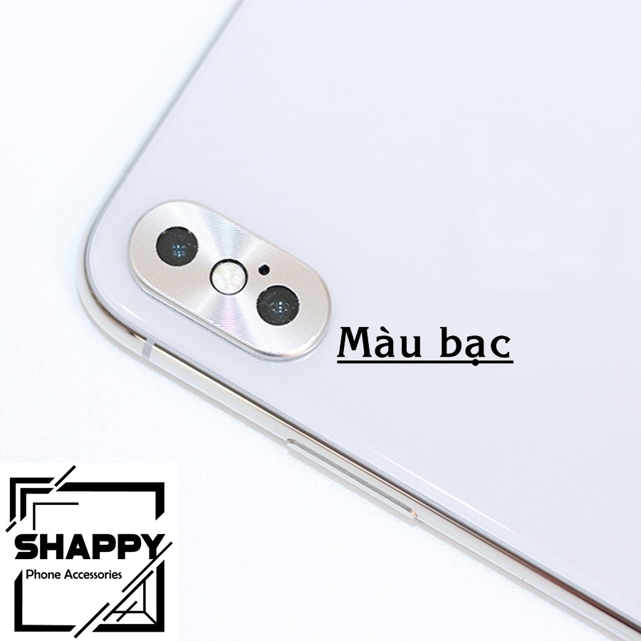 Viền Chụp Nhôm Camera Nguyên Khối IPhone X/XS/XsMax [Shappy Shop]