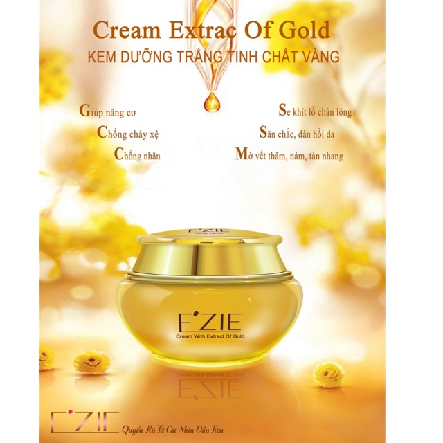 E’ZIE Cream Extrac Of Gold (Kem Dưỡng Trắng Da Mặt) 60g