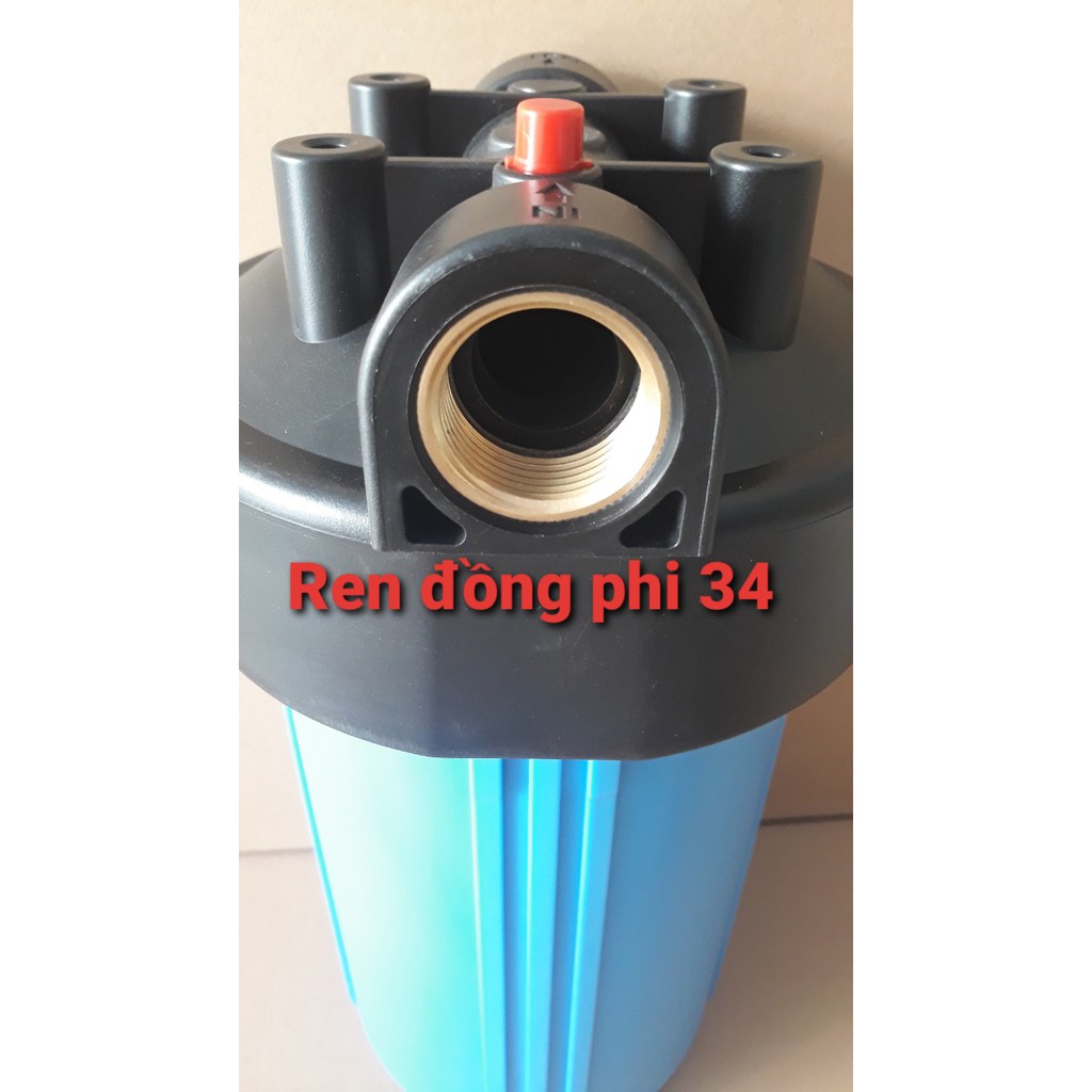 Cốc lọc, ly lọc 10in béo  ren đồng phi 34, 2 ron