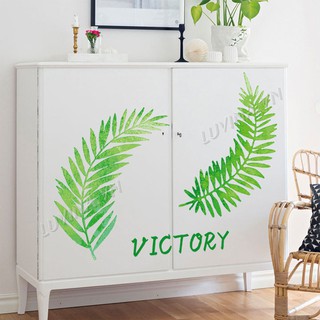 Decal dán tường trang trí phòng khách , phòng ngủ, quán cafe- Lá nguyệt quế