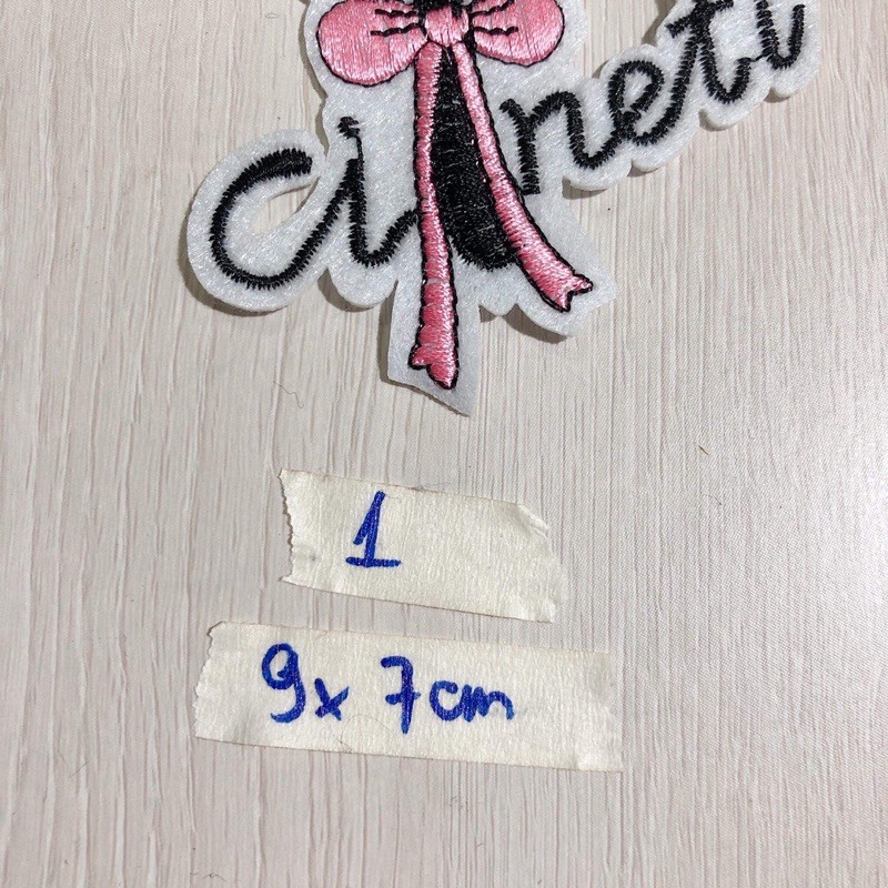 Sticker hình thêu hoạt hình cute kim sa