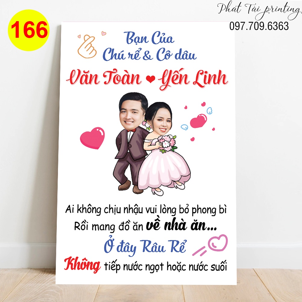 MS 166 - Bảng Welcome trang trí đám cưới