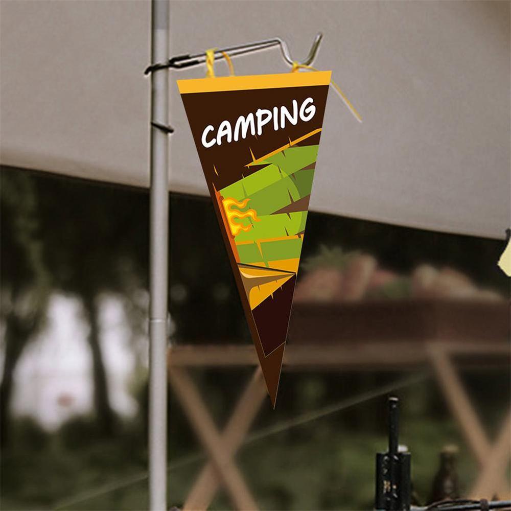 Cờ Tam Giác Bằng Vải Nỉ Dùng Trang Trí Lều Cắm Trại Ngoài Trời