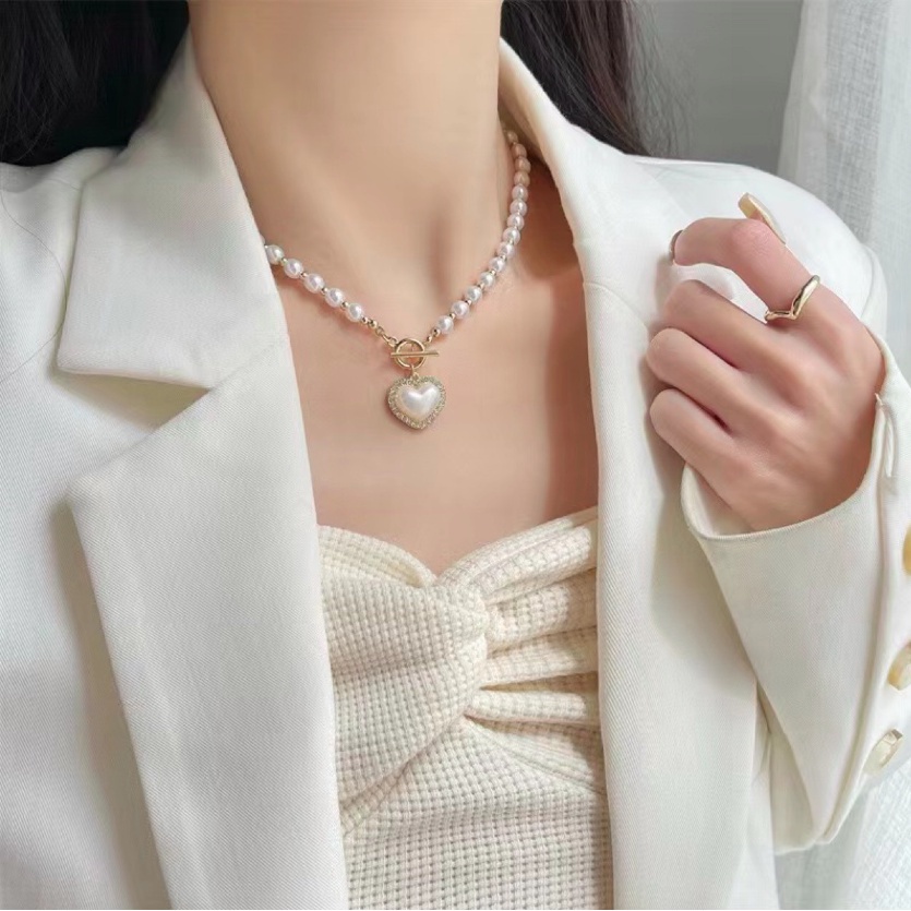 Dây chuyền Nữ, Vòng cổ mặt trái tim đi chơi đi tiệc siêu HOT sang chảnh P70