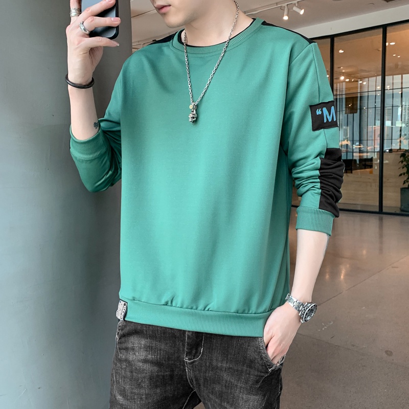 Mới áo nỉ sweater nam form rộng Tay Dài Cổ Tròn Dáng Rộng Phong Cách Hàn Quốc Thời Trang Thu Đông Cho Nam Và Nữ áo hoodie không mũ áo hiphop áo thun dài tay