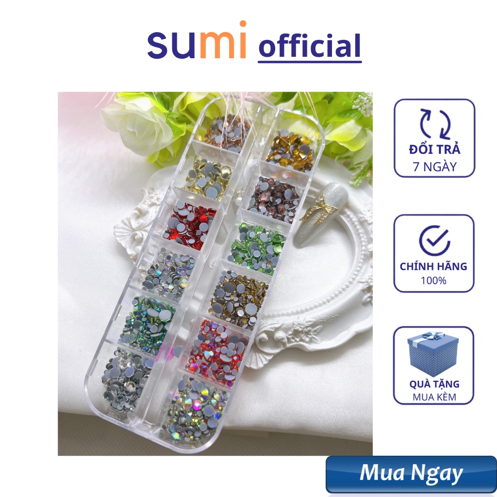 Đá chân keo mix màu mix size