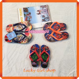 Dép Xỏ Ngón Bé Trai Siêu Nhân Người Nhện Người Dơi Marvel Siêu Cool Siêu Nhẹ Size 26-35 - Hàng Việt Nam -Lucky Girl shop