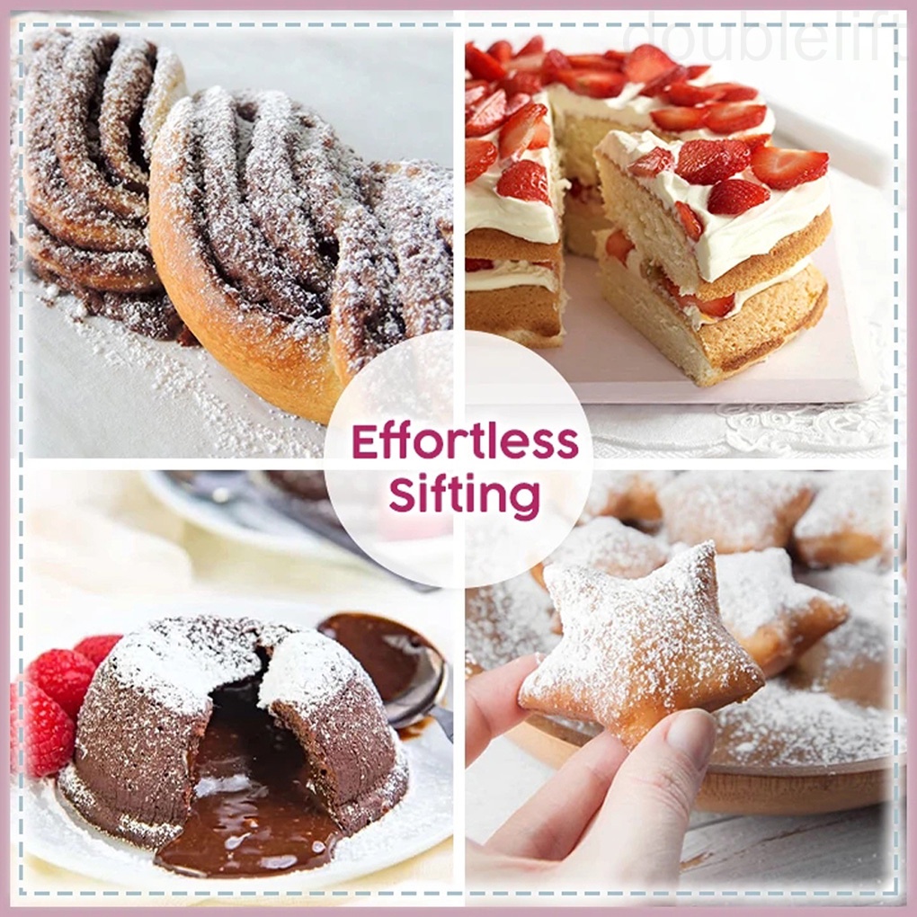 Cốc rây bột bằng thép không gỉ tiện lợi dành cho nhà bếp