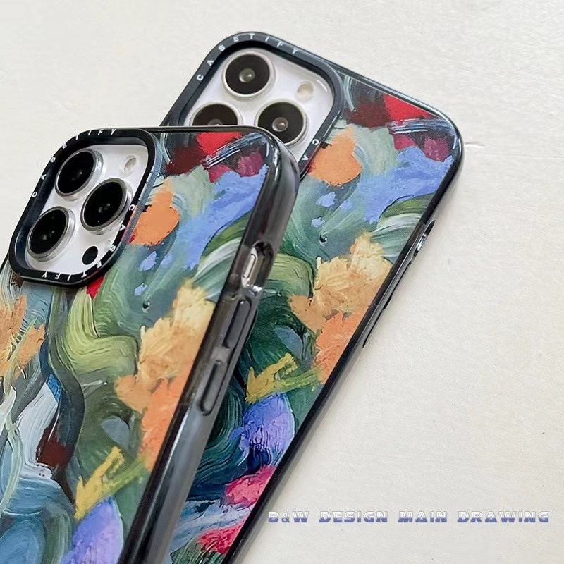 Ốp Điện Thoại Mềm Trong Suốt Chống Sốc Họa Tiết Tranh Sơn Dầu Cho iPhone 14 13 12 11 Pro MAX IX XS MAX XR 6 6s 7 8 Plus