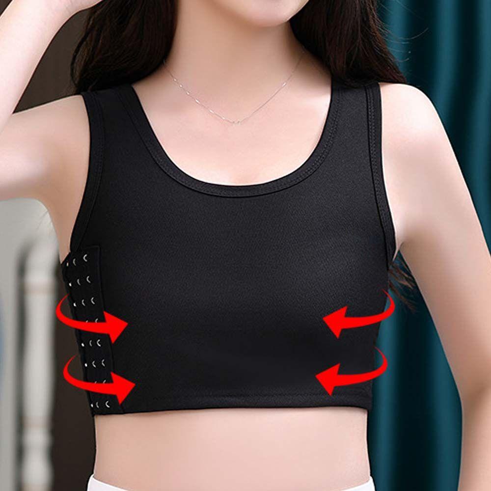 OCEANMAP Áo Nịt Ngực Mềm Không Đường May Khóa Cài Bên Hông Màu Trơn Kiểu Vintage Thời Trang Mùa Hè Cho Bạn Gái