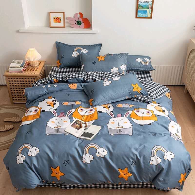 Bộ chăn ga gối cotton poly nhập khẩu giá rẻ
