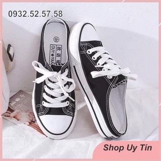 Giày sục vàng, đen, trắng