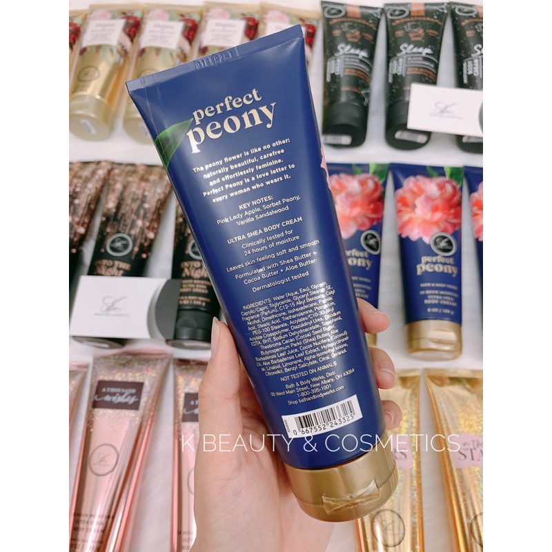 [AUTH-BILL USA] Dưỡng Thể Nước Hoa Body Cream Bath &amp; Body Works - PERFECT PEONY