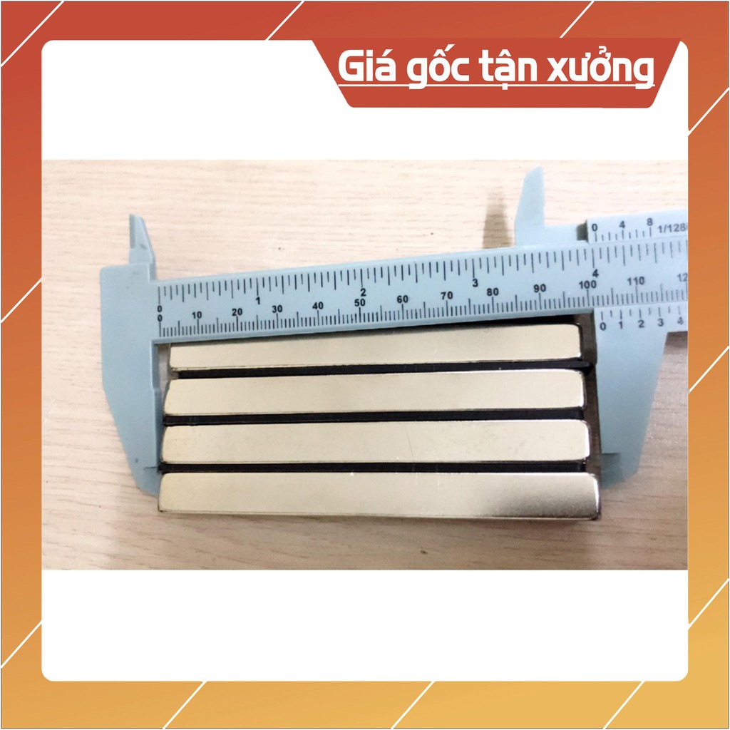 [Xả Kho Giá Xưởng] Nam châm chữ nhật 100x10x5mm, loại nam châm thanh trắng đất hiếm lực hút siêu mạnh.