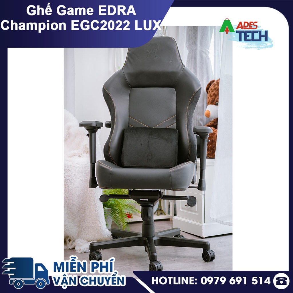 Ghế Gaming EDRA Champion EGC2022 LUX | Ghế Chơi Game Thiết Kế Độc Đáo Thoải Mái | Đồng Hành Cùng Mọi Game Thủ
