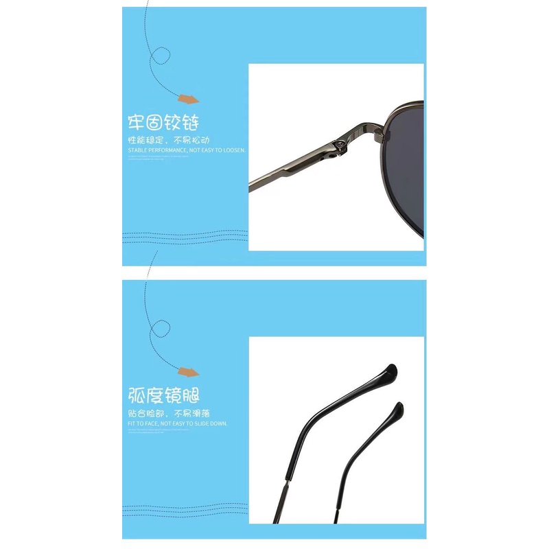 Kính mát gọng kim loại nhiều màu sắc thời trang cho bé