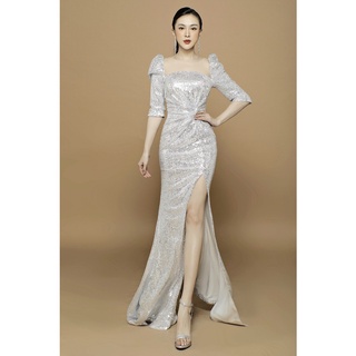 Đầm dạ hội kim sa tay lỡ