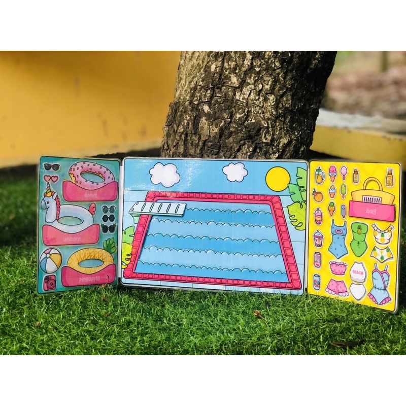 NGÔI NHÀ BÚP BÊ GIẤY ( BỂ BƠI MÙA HÈ)