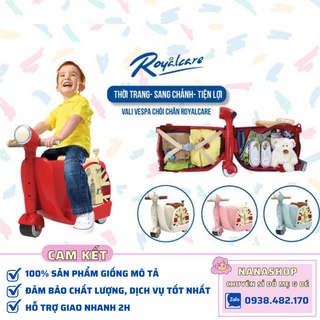 [Sỉ/Lẻ] Vali trẻ em kiêm xe chòi chân Vespa cho bé Royalcare RC822217