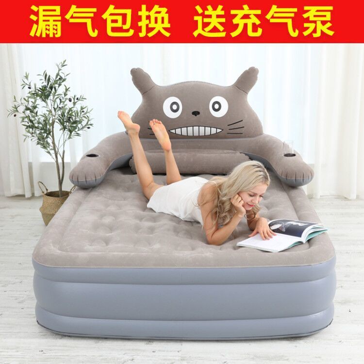 My Neighbor Totoro Air Bed Nệm bơm hơi tự động nâng cao chiều Giường cho gia đình đôi cắm trại di gấp gọn đơn giản <