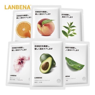 Mặt nạ trái cây LANBENA dưỡng ẩm da giúp se nhỏ lỗ chân lông và chống lão hóa với công thức Nhật Bản 25ml