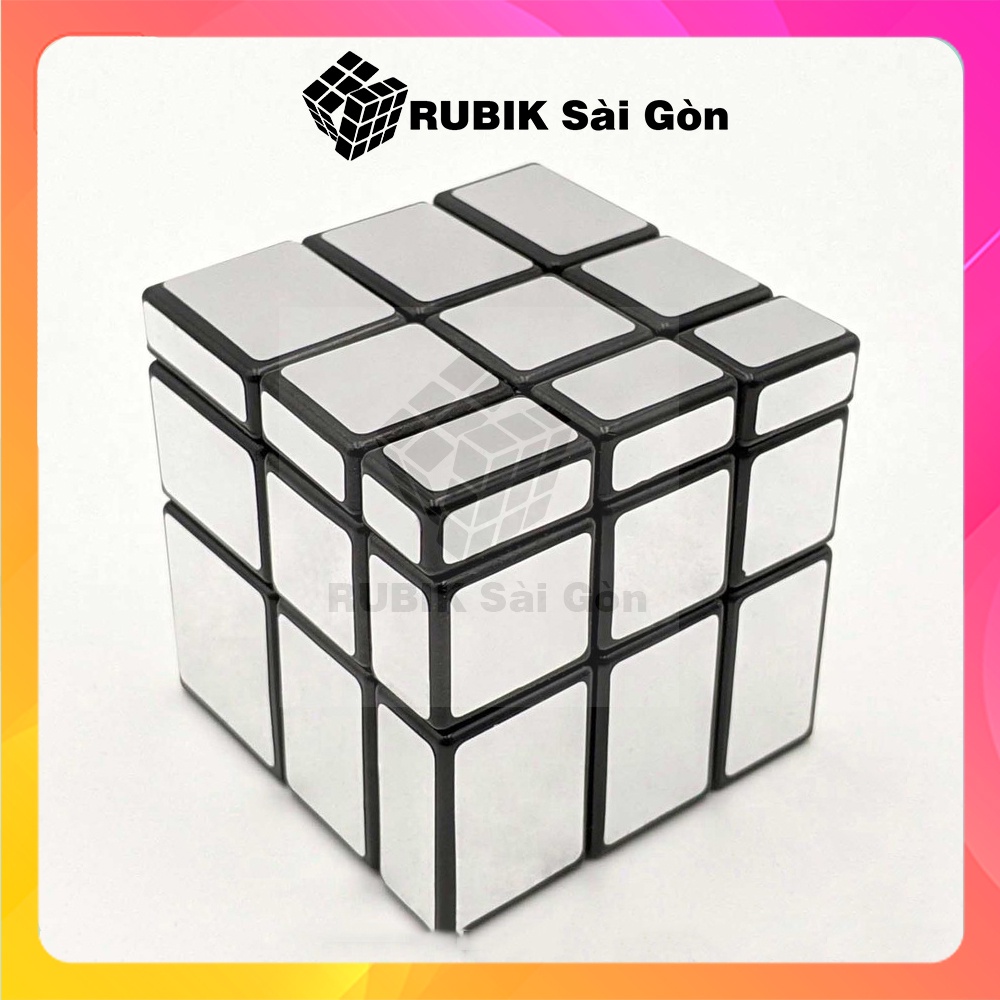 Rubik Gương Mạ Bạc Mirror Silver Rubic Biến Thể MoYu Meilong Kiểu Dáng Đẹp Xoay Trơn Mượt Giá Hợp Lý