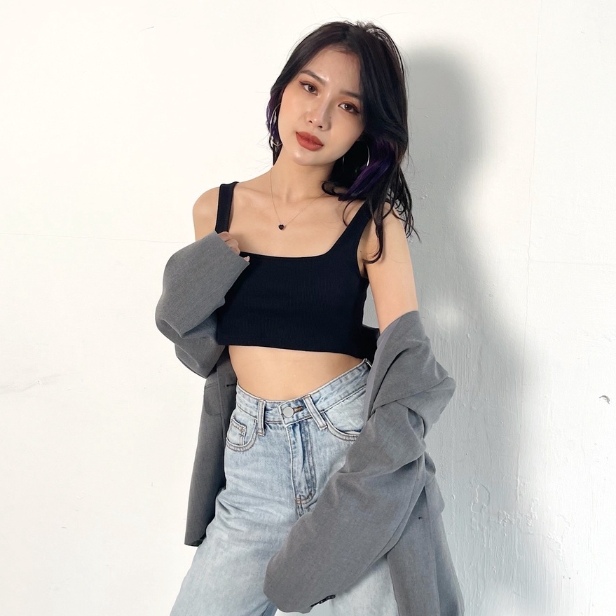 Áo ba lỗ croptop tanktop áo thun dáng ngắn Mia Ritta A2062 Feedback KH