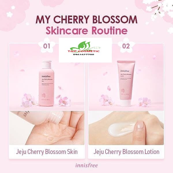 (Hàng có sẵn) Set Dưỡng 2 Món Innisfree Jeju Cherry Blossom Duo Kit