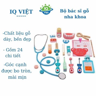 Bộ đồ chơi bác sĩ bằng gỗ cho bé