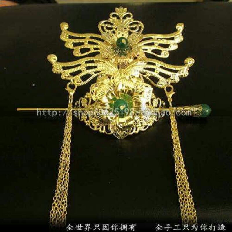 Kim quan chốt búi tóc cổ trang nam nữ