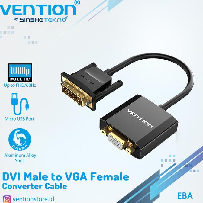 VENTION Thiết bị chuyển đổi lỗ thông gió DVI MALE sang VGA | WebRaoVat - webraovat.net.vn