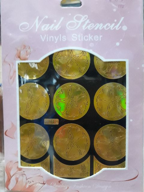 Hình dán sticker tạo kiểu khuôn sơn sẵn