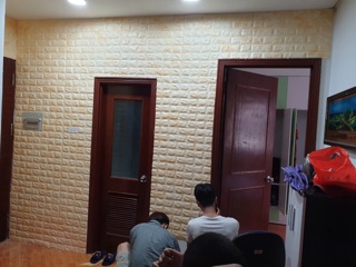 Xốp dán tường giả đá 3D
