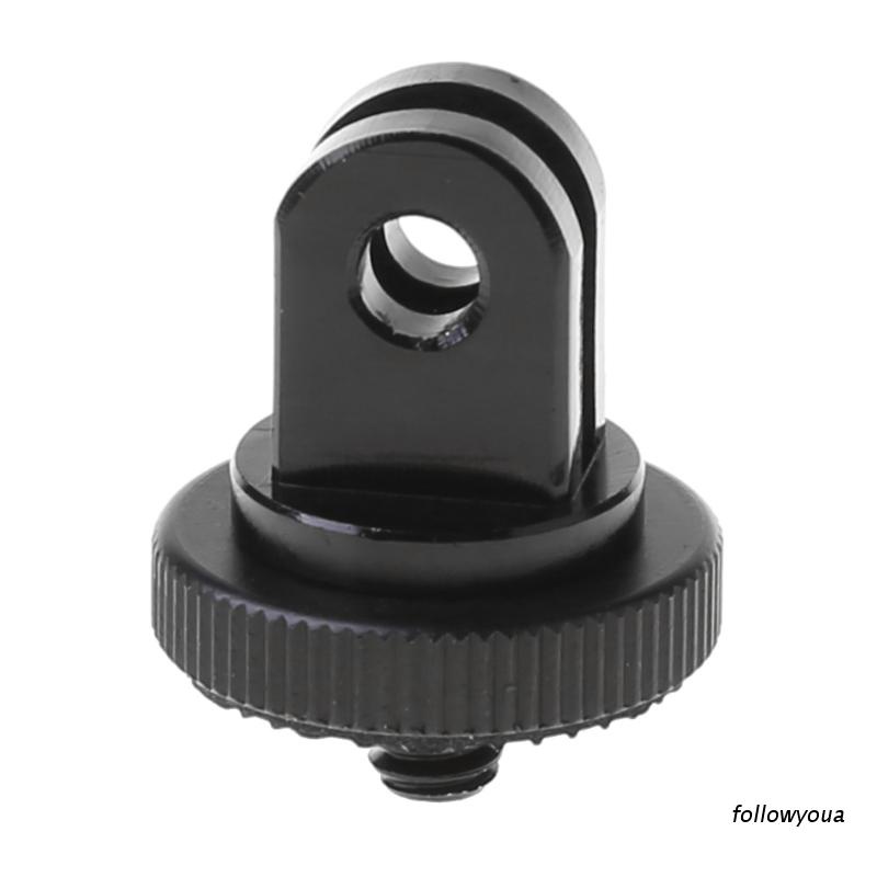 Bộ Chuyển Đổi Gậy Ba Chân Bằng Hợp Kim Nhôm Ốc Vít 1/4&quot; Màu Đen Cho Gopro 9 10