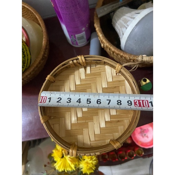 Mẹt tre Vàng bền    đan cạp mây hun khói , mẹt ăn vặt , trưng bày sản phẩm.