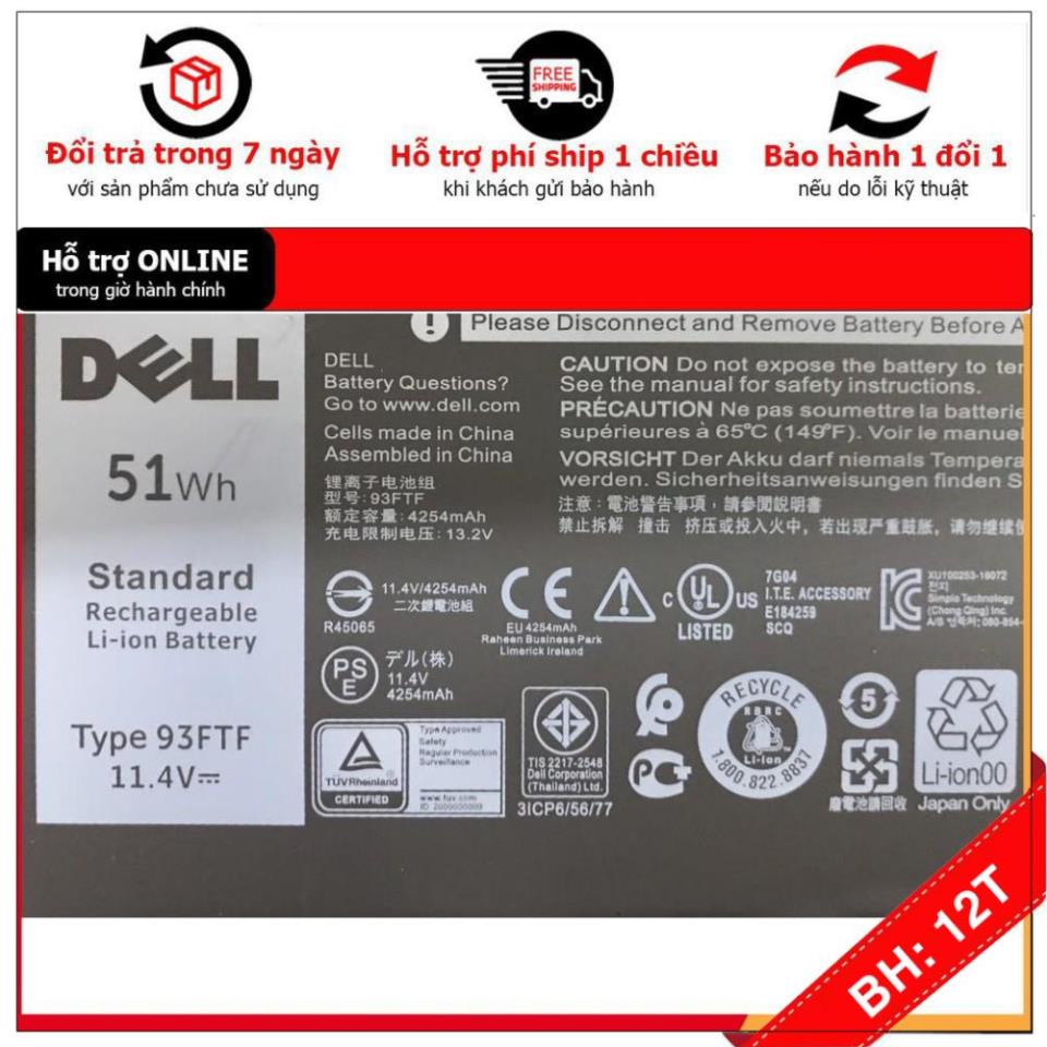 💖💖 Pin (Original)51Wh Dell Latitude 5280 5480 5488 5580 5290 5490 5590 93FTF Battery BH12TH