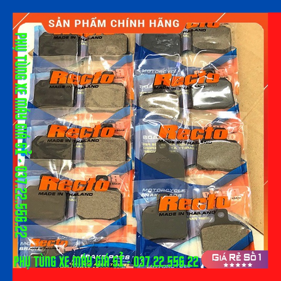 Bố thắng đĩa Recto chính hãng cho heo 2pis Brembo , Nisin , Fando , Adelin