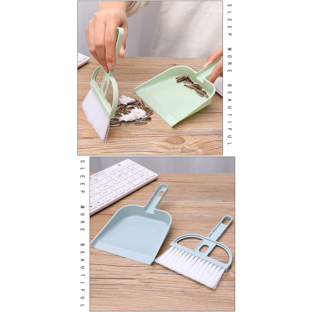Bộ chổi quét bụi bàn,máy tính và ki hốt rác mini #C323
