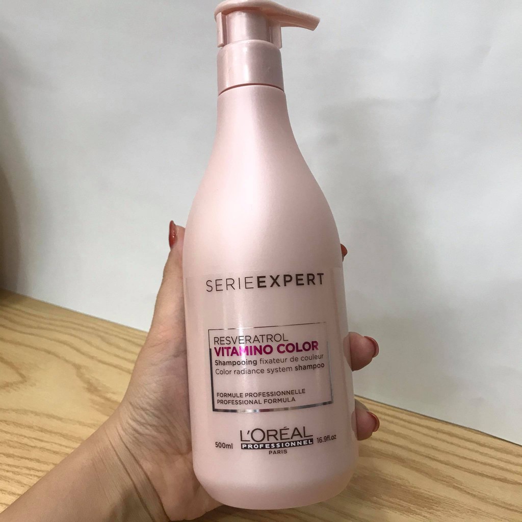 Dầu gội dành cho tóc nhuộm Loreal VITAMINO COLOR Shampoo 500ml