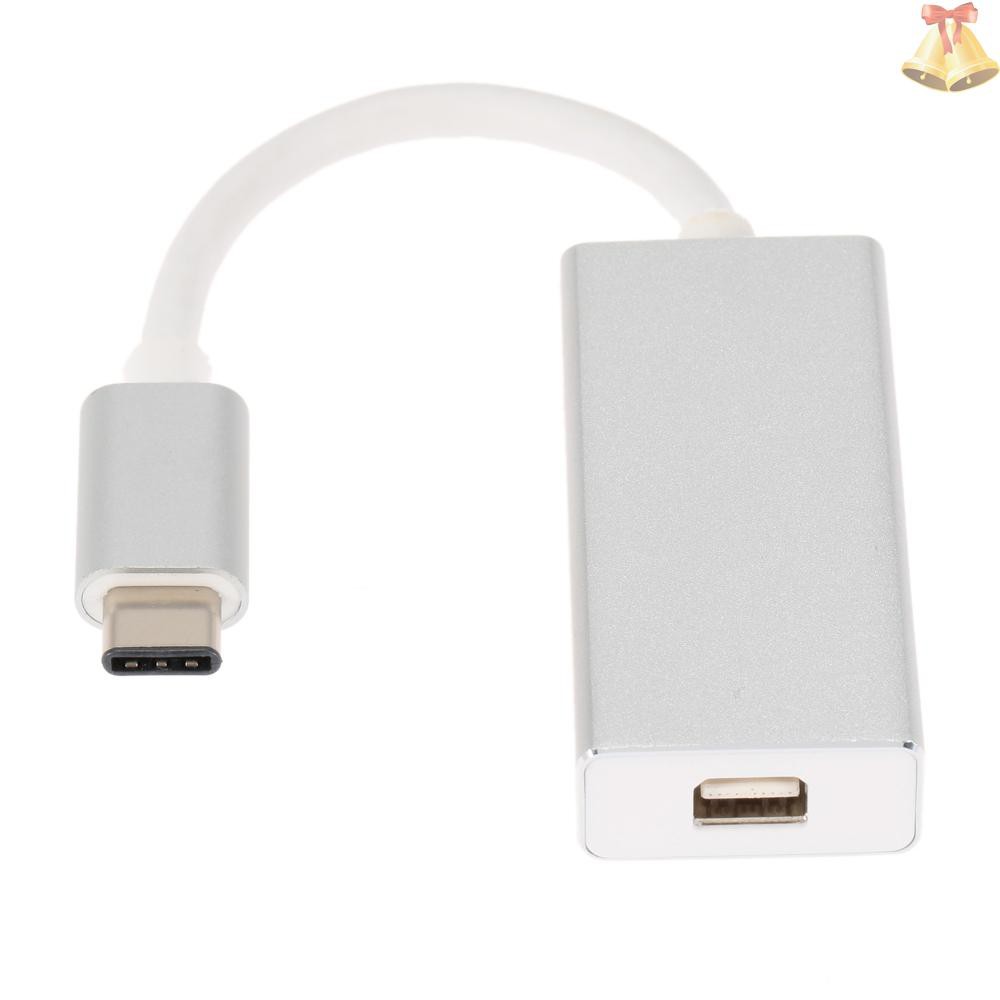 Adapter nối USB 3.1 Type-C với cổng màn hình MDP Mini DP 1080p HDTV cho MacBook 12" Google Chromebook Pixel