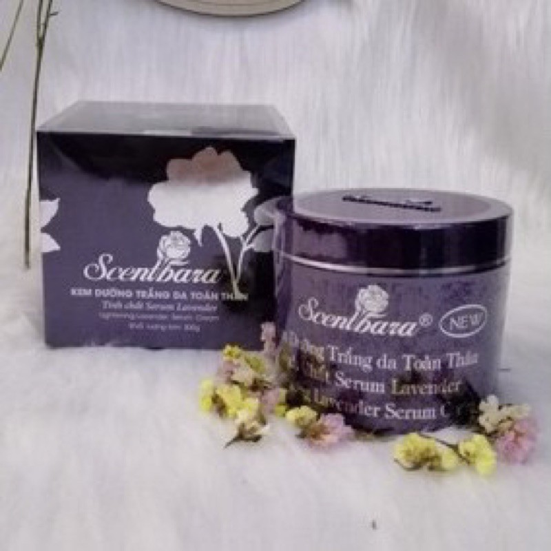KEM DƯỠNG TRẮNG DA TOÀN THÂN CAO CẤP SCENTBARA tinh chất hoa lavender 300g