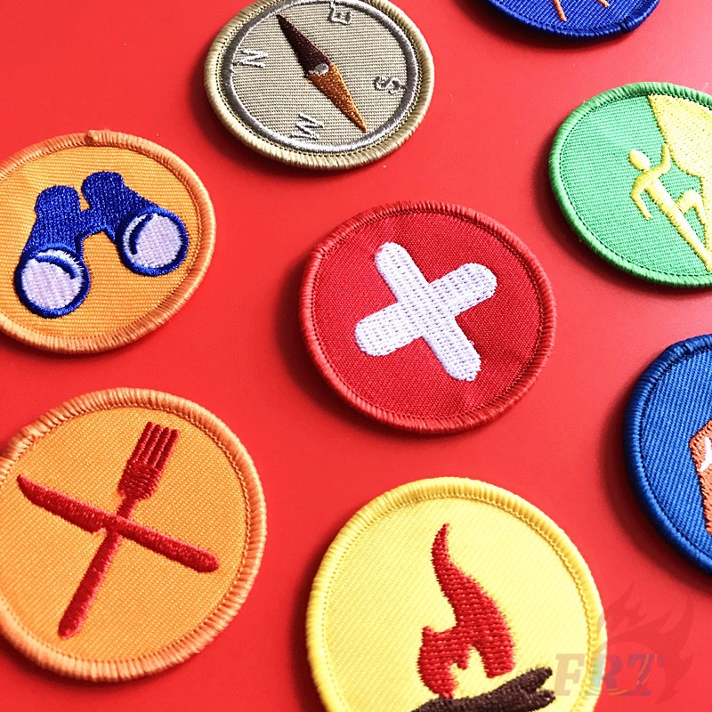 ☸ Boy Scout - Outdoor Iron-on Patch ☸ 1Pc/3Pcs DIY Sew on Iron on Badges Patches （Size：5cm*5cm）
